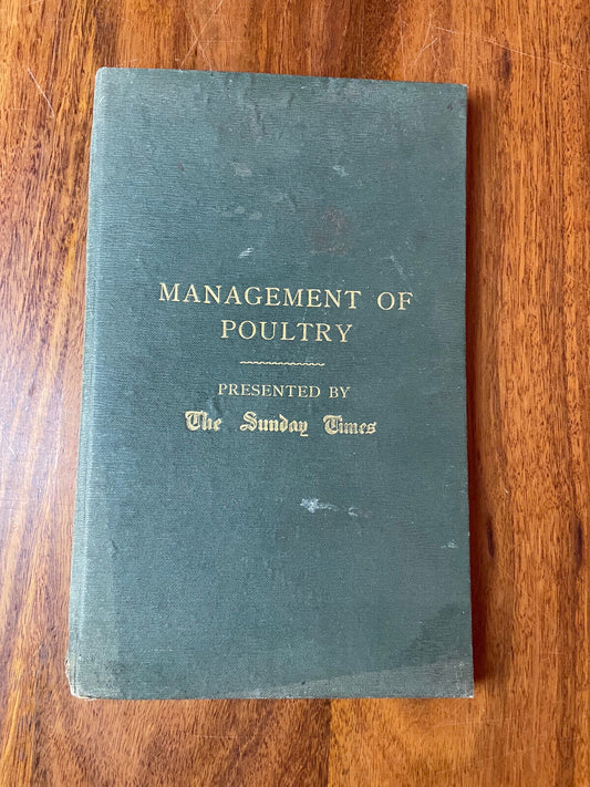 The Management of Poultry under Western Australian conditions. Richardson, W.T.