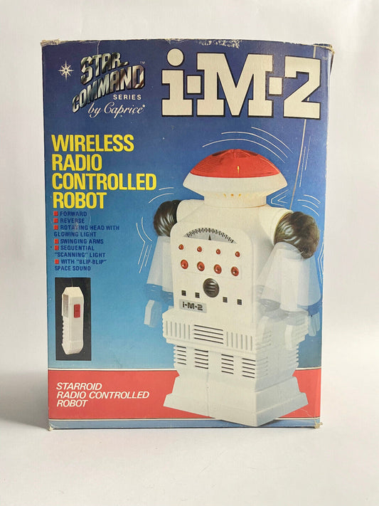 1977 Calfax STAR COMMAND Star Explorer IM 2 Radio Control ROBOT w/ box TOMLAND
