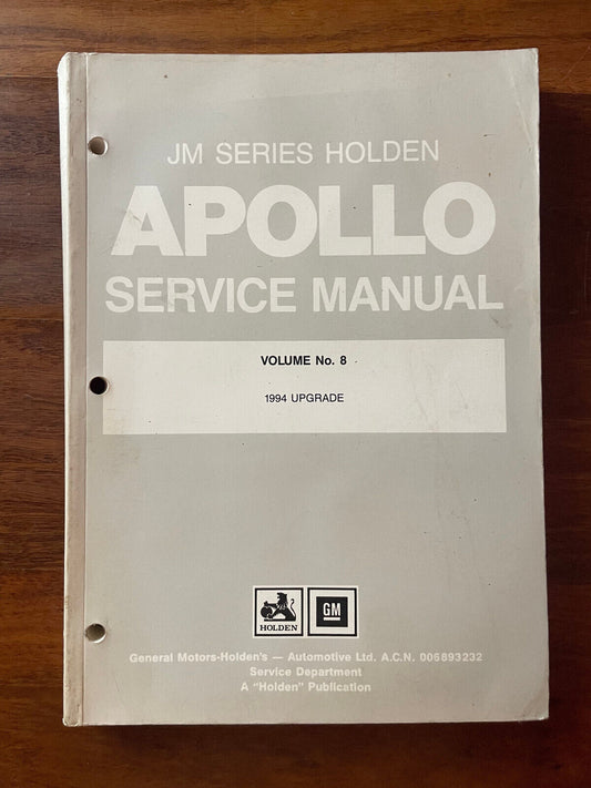 Holden Apollo JM Series Service Manual Vol. 6 Wiring Diagrams