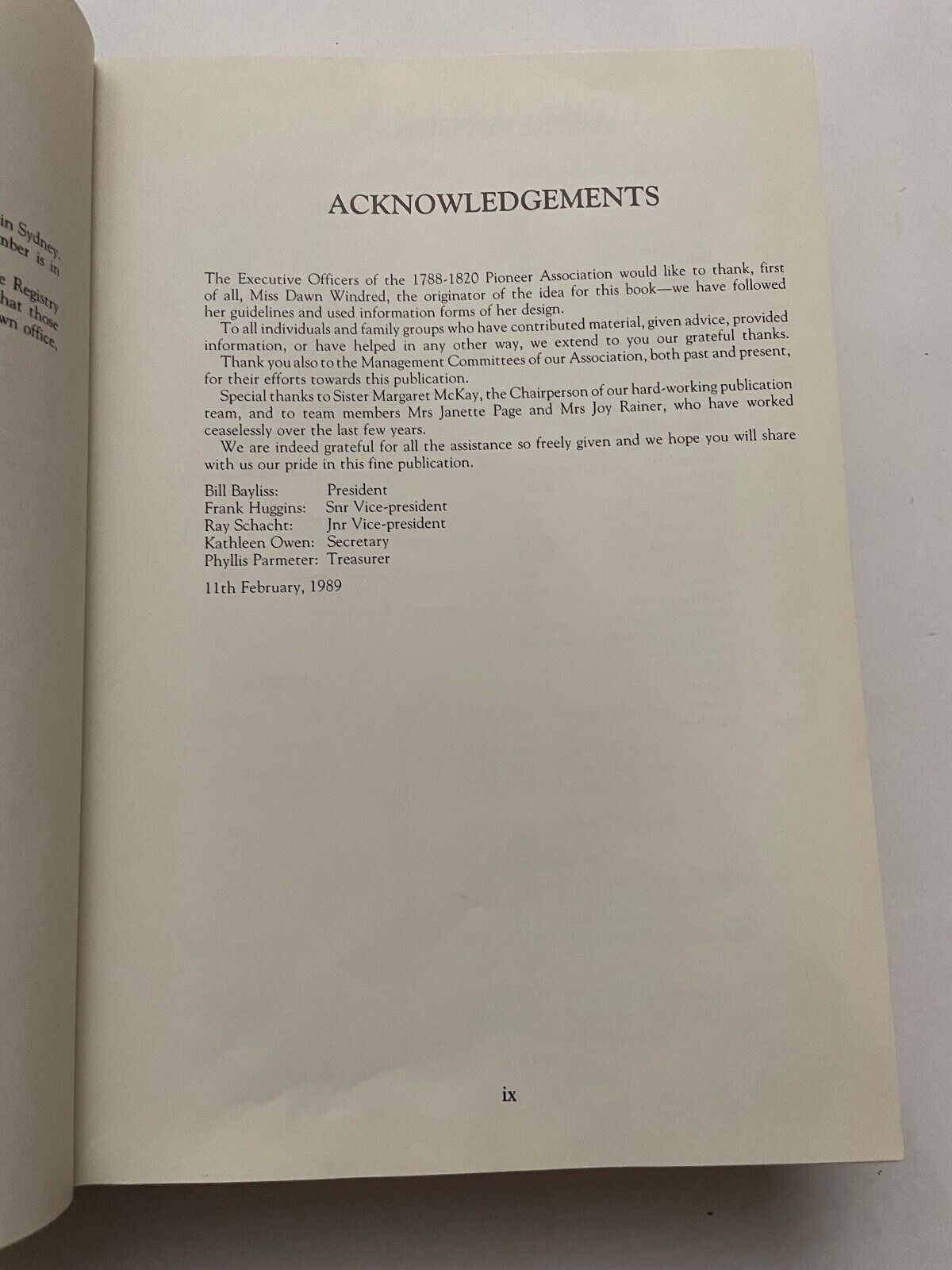 A Register of Pioneer Families Volume 1 (Hardback)