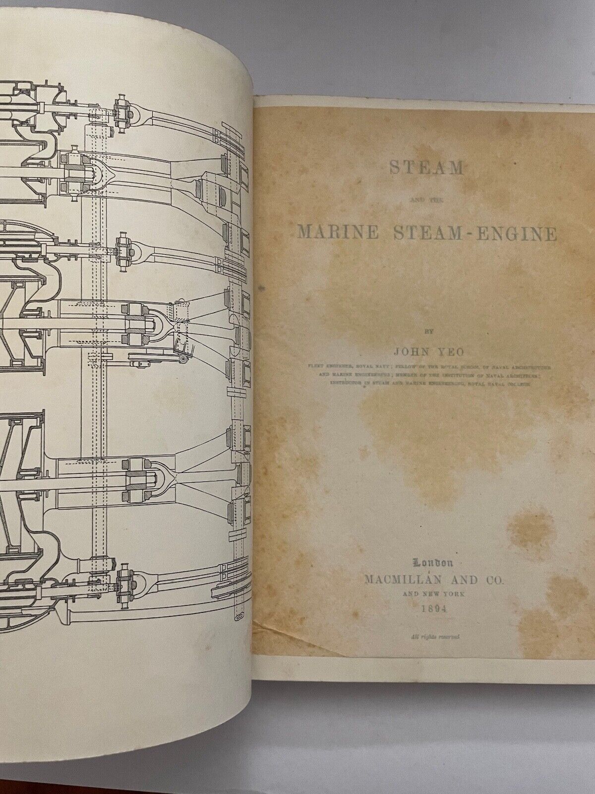 Steam and the Marine Steam-Engine by John Yeo 1894
