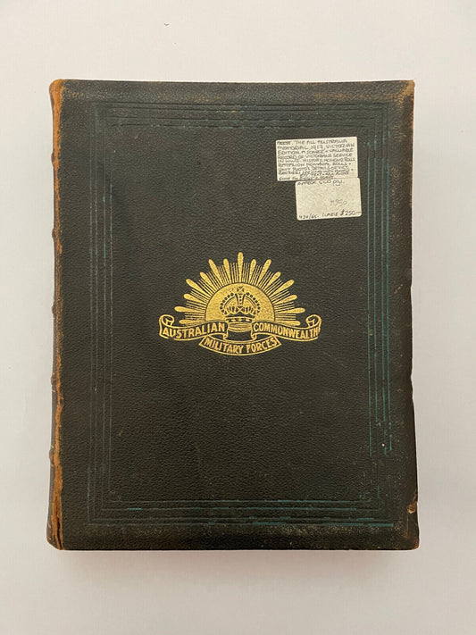 The All-Australia Memorial (Victorian Edition). A Historical Record of National