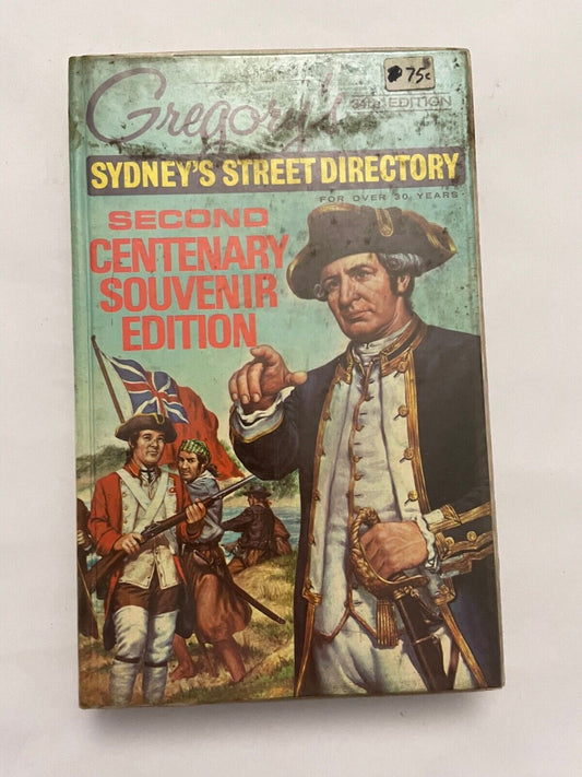 Vintage Gregorys Sydney Street Directory Second Centenary edition