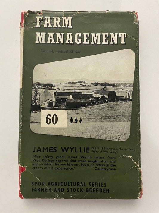 Farm Management by James Wyllie (1953-1st) Vintage Farming, Farm, Agriculture HB