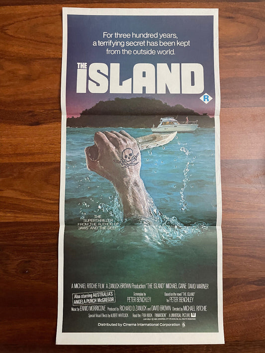 The Island Michael Caine 1980 Australian Daybill Cinema Poster