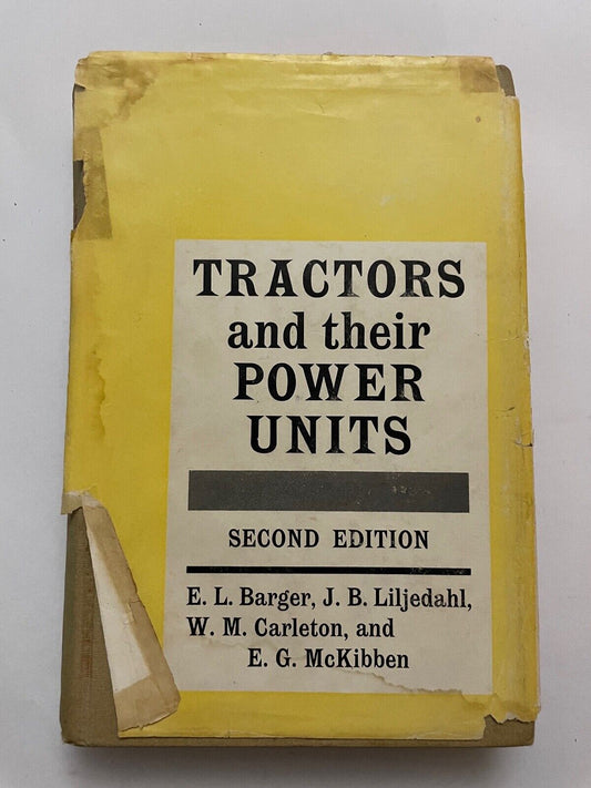 Tractors & Their Power Units by E. L. Barger (Hardcover, 1963)