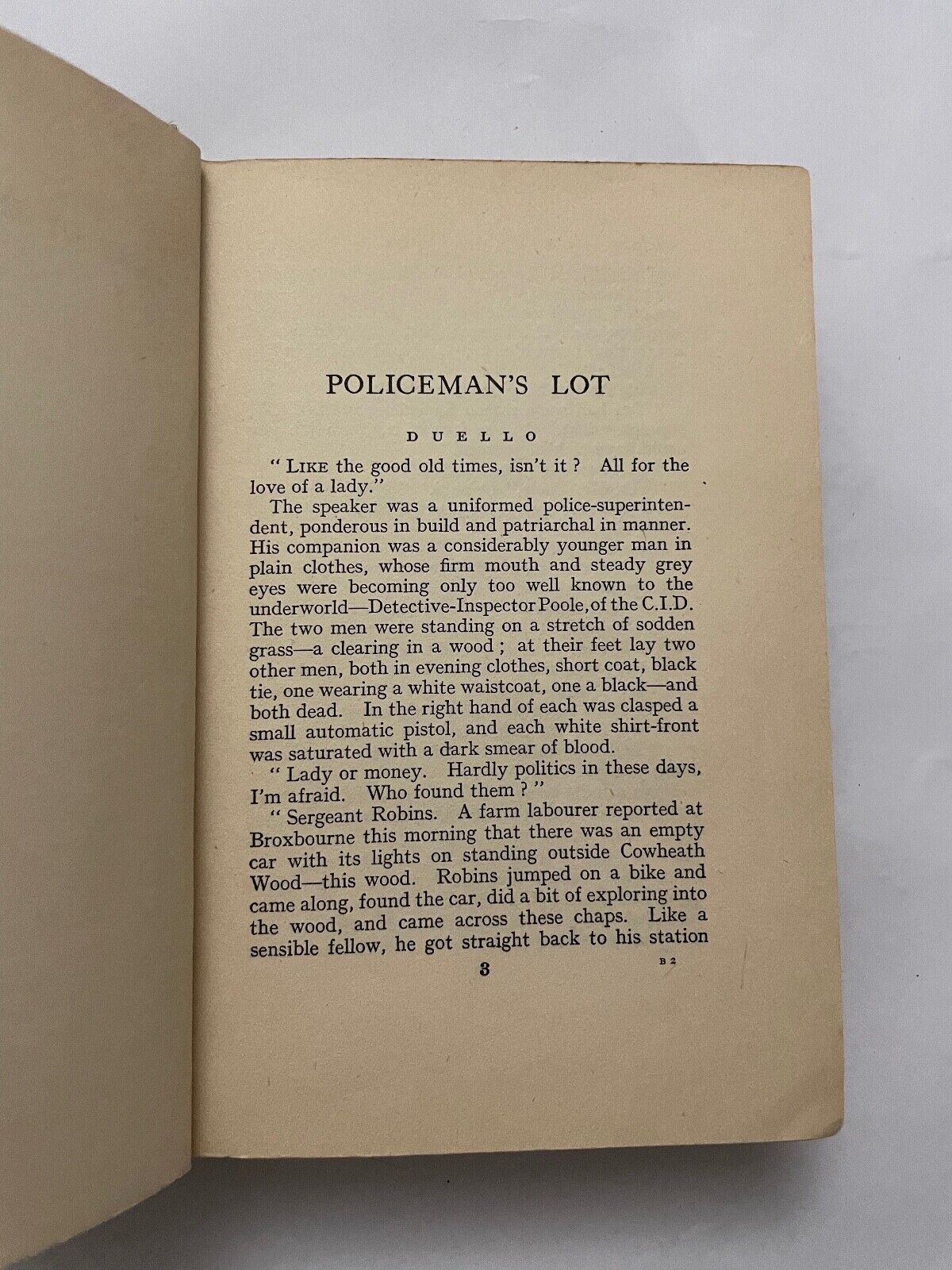 Policeman's Lot by Henry Wade (Pseudonym of Sir Henry L. Aubrey-Fletcher) 1st ed