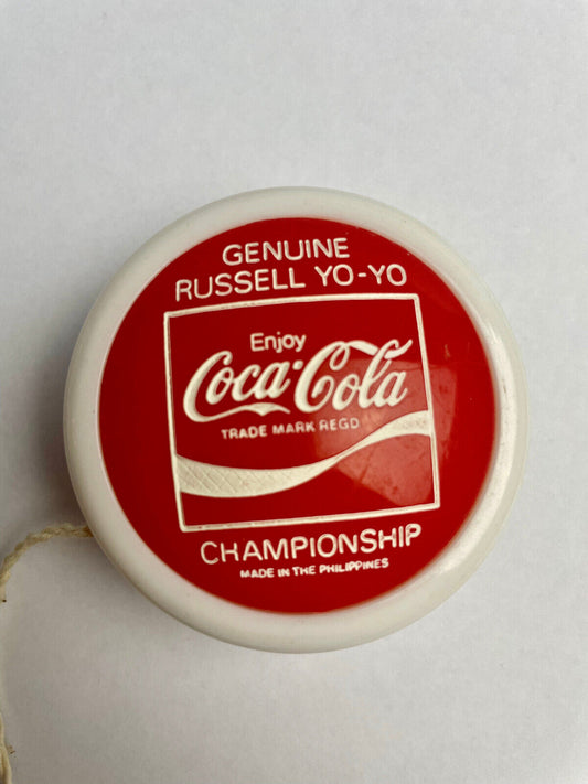 Vintage Genuine Russell Yo-Yo Enjoy Coca Cola Championship