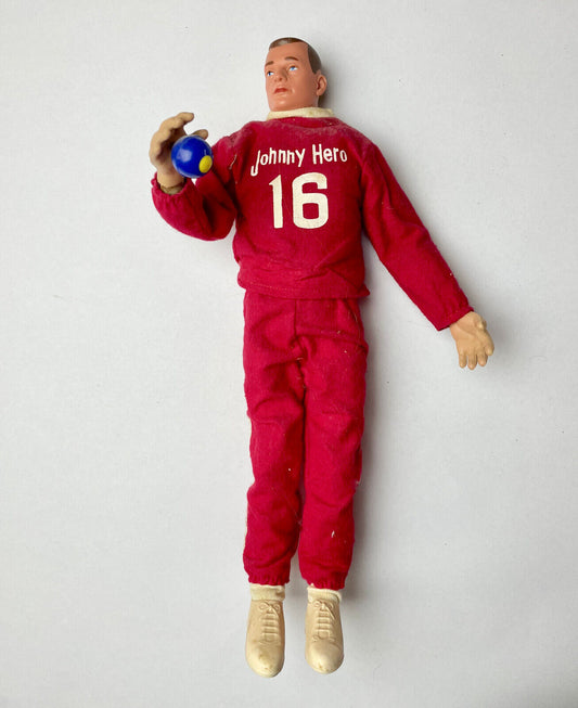 1965 Rosko JOHNNY HERO figurine with ball, rare (no box)