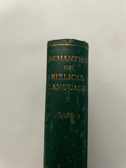 Semantics of Bible Language by James Barr (Hardcover, 1962)