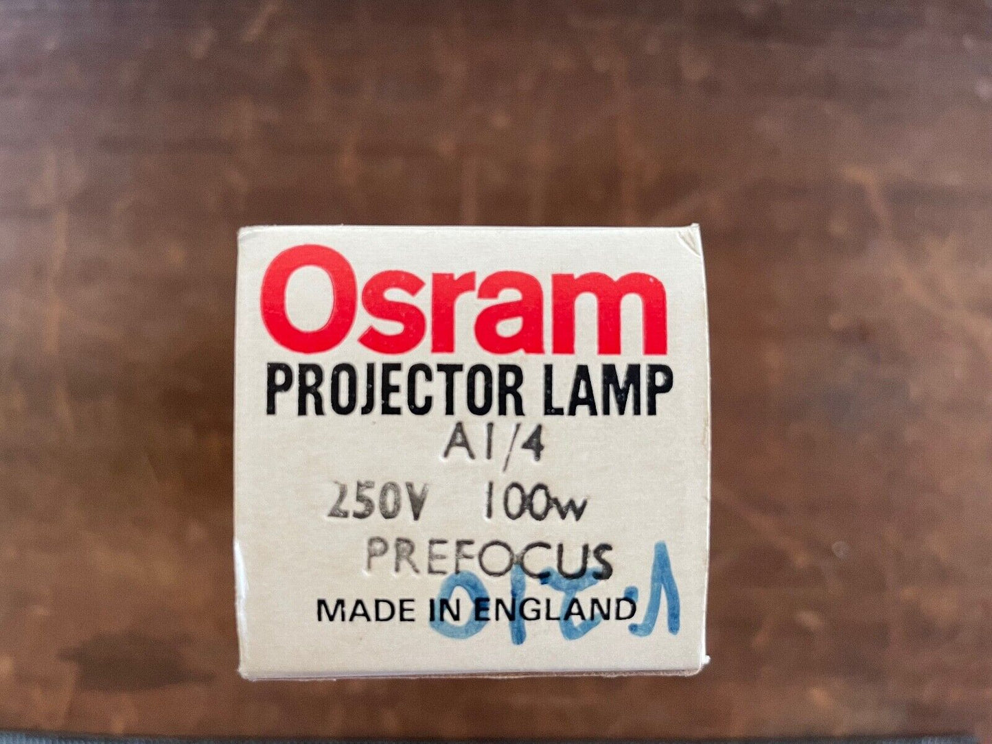 Osram Projector Lamp A1/4 250V 100W PREFOCUS (original box, instructions)