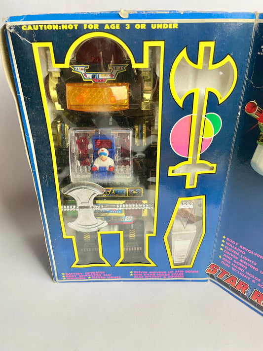 1985 Son Ai Star Roto Robot Battery Operated Toy - New in original box