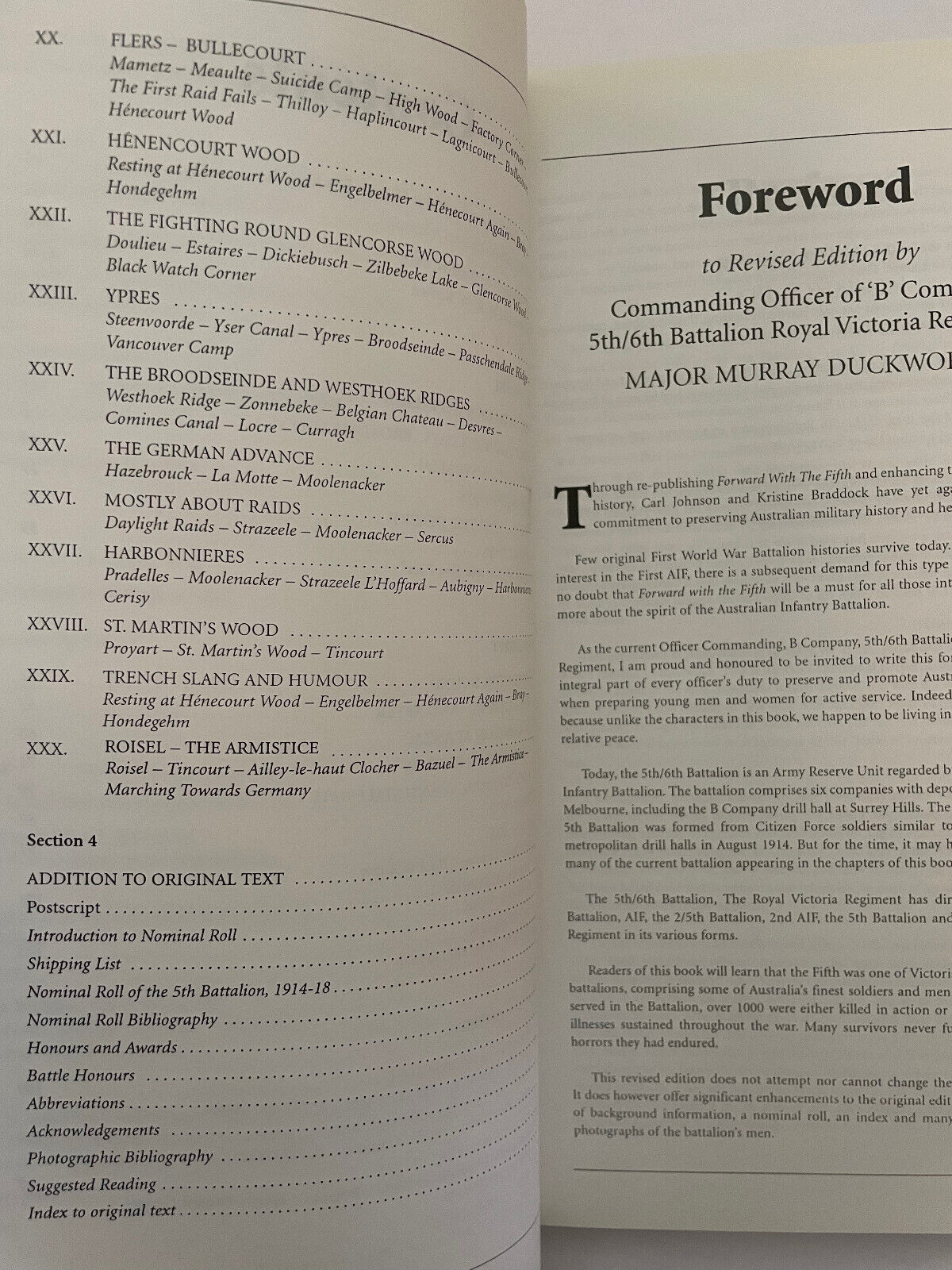 Forward with the Fifth – The story of five years’ war service Fifth Infantry Bat