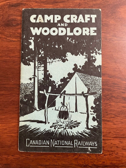 Camp Craft and Woodlore by Anon (Vintage paperback)