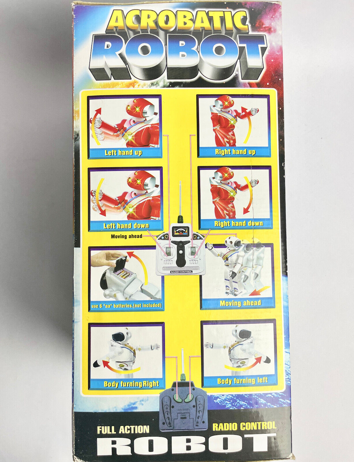 Vintage Acrobatic Robot Radio Control No 9006-W 38cm tall 1990s