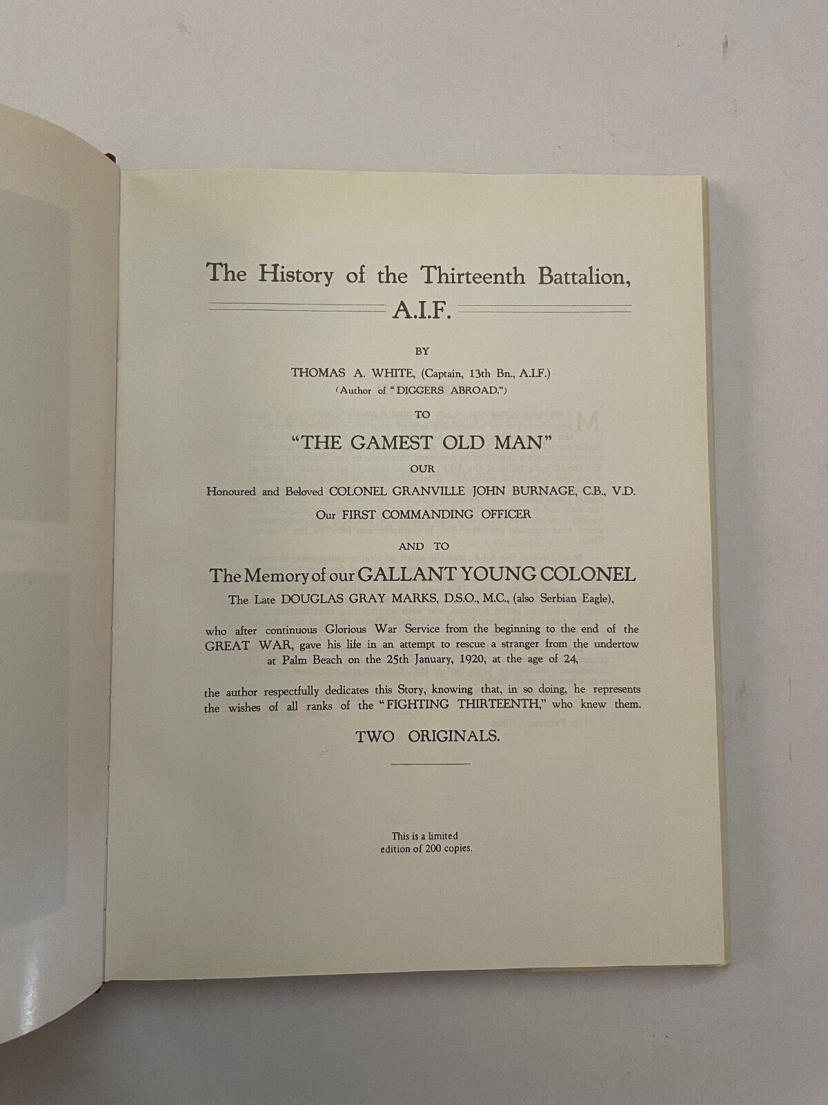 The Fighting Thirteenth – History of the Thirteenth Battalion AIF (2nd Edition)
