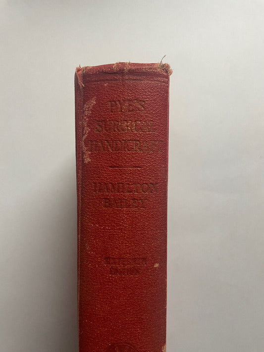 Pye's Surgical Handicraft Hamilton Bailey 16th Ed 1950 Hardcover Medical Book