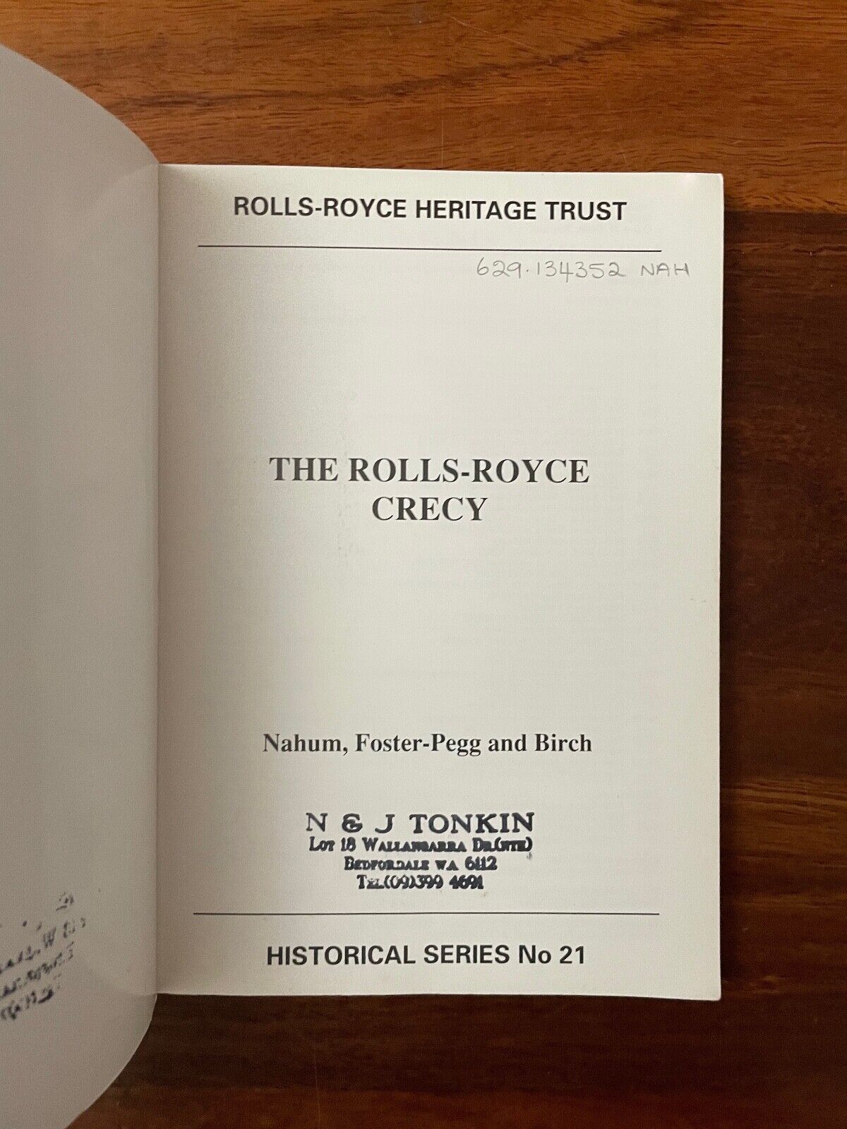 The Rolls-Royce Crecy by Nahum, Foster-Pegg Birch