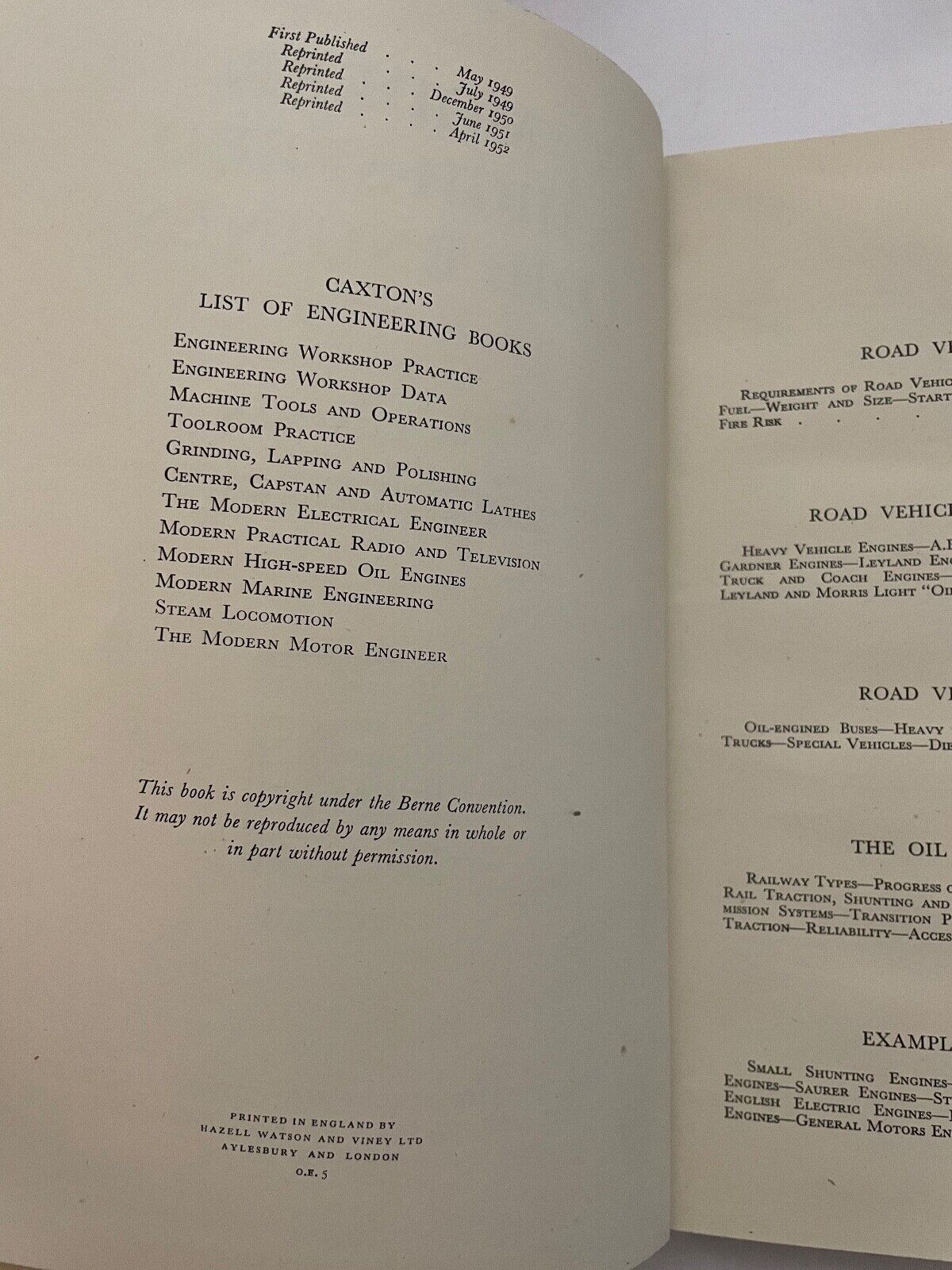 Modern High Speed Oil Engines Vol II by WC Chapman