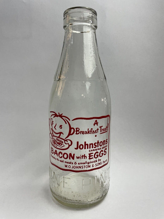 Masters Johnstons Gardenia Western Australia Milk Bottle