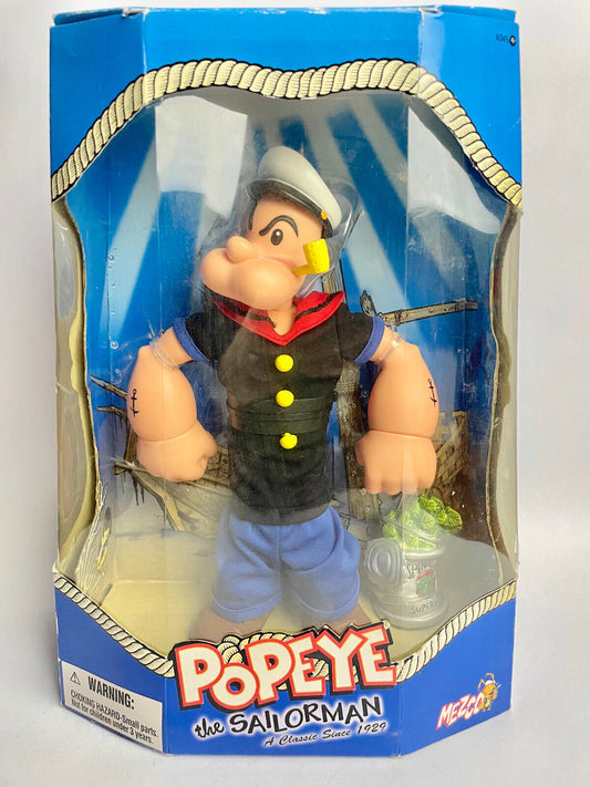 Popeye The Sailor 12 inch Classic Figure in Blue Shirt and Pants